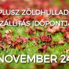 Rendkívüli zöldhulladék-szállítás novemberben