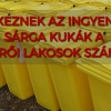 ÉRKEZNEK AZ INGYENES SÁRGA KUKÁK A LAKOSOKNAK